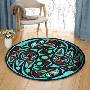 Haida Round Carpet Floor Rug Living Room Bedroom Decor Round Area Rug Carpet