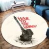 Hail To The Hammer Round Carpet Floor Rug Living Room Bedroom Decor Round Area Rug Carpet