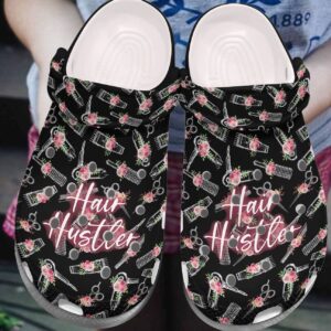 Hairdresser Personalized Clog Custom Crocs Comfortablefashion Style Comfortable For Women Men Kid Print 3D Hair Hustle