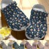 Hairstylist Crocs Clog Classic Clog Whitesole Flower Shoes