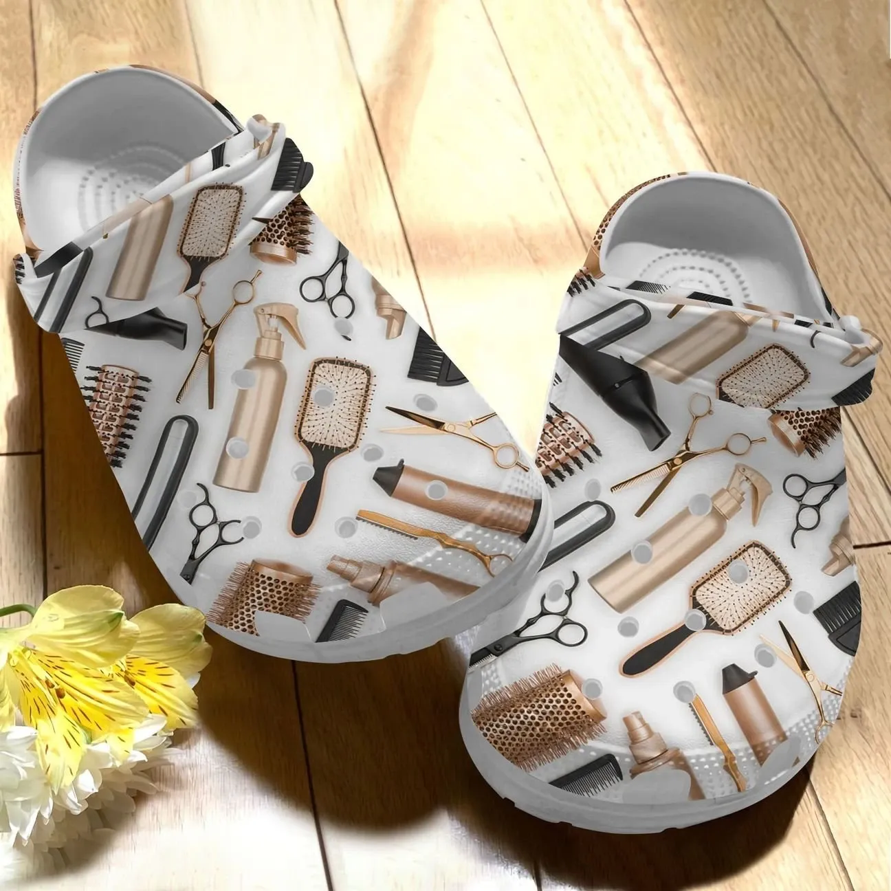 Hairstylist Personalize Clog Custom Crocs Fashionstyle Comfortable For Women Men Kid Print 3D Whitesole My Weapon Hairstylist Personalize Clog Custom Crocs Fashionstyle Comfortable For Women Men Kid Print 3D Whitesole My Weapon