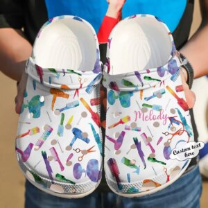 Hairstylist Personalized Clog Custom Crocs Comfortablefashion Style Comfortable For Women Men Kid Print 3D Hairstylist Pattern