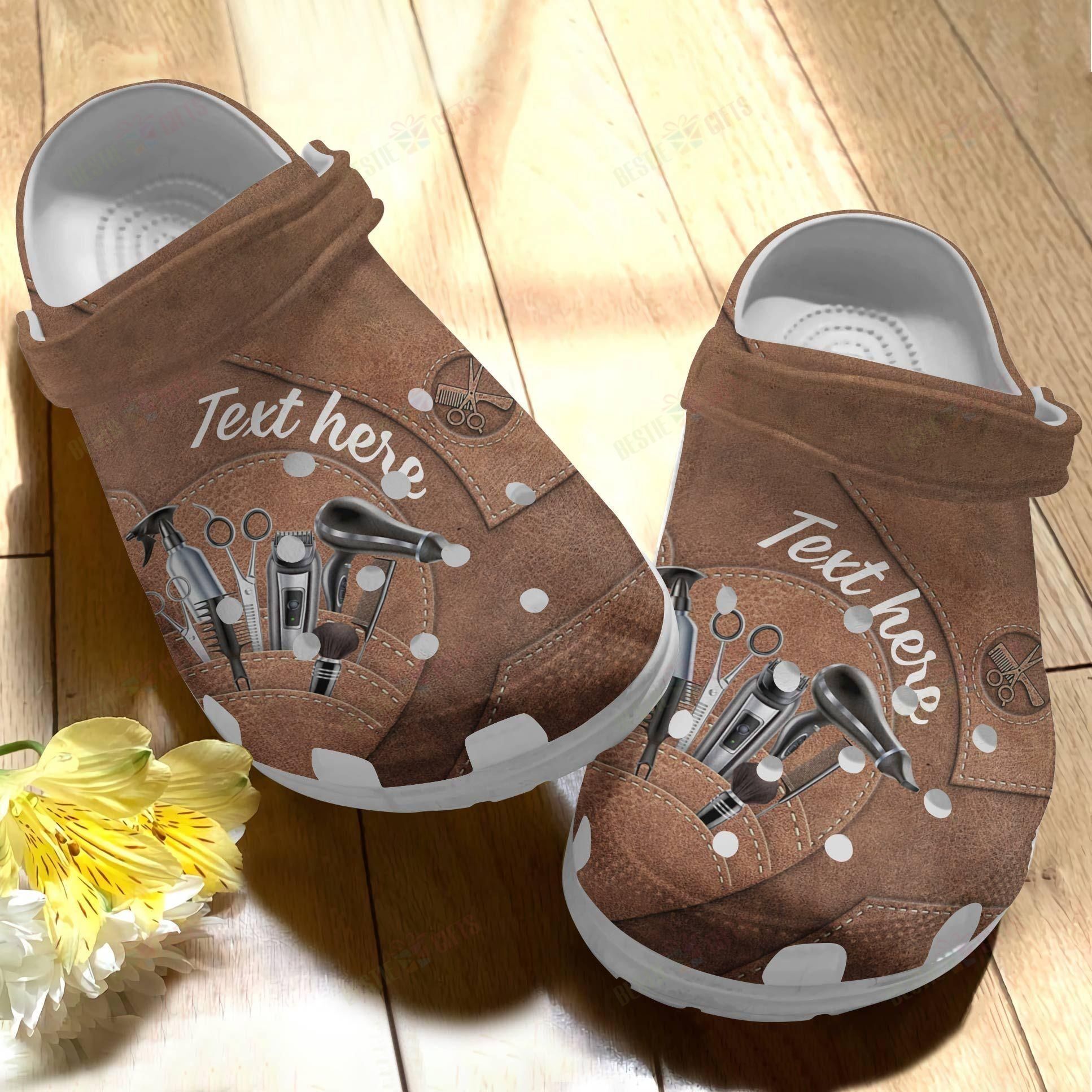 Hairstylist Personalized Crocs Clog Classic Clog Whitesole Love My Job Shoes Hairstylist Personalized Crocs Clog Classic Clog Whitesole Love My Job Shoes