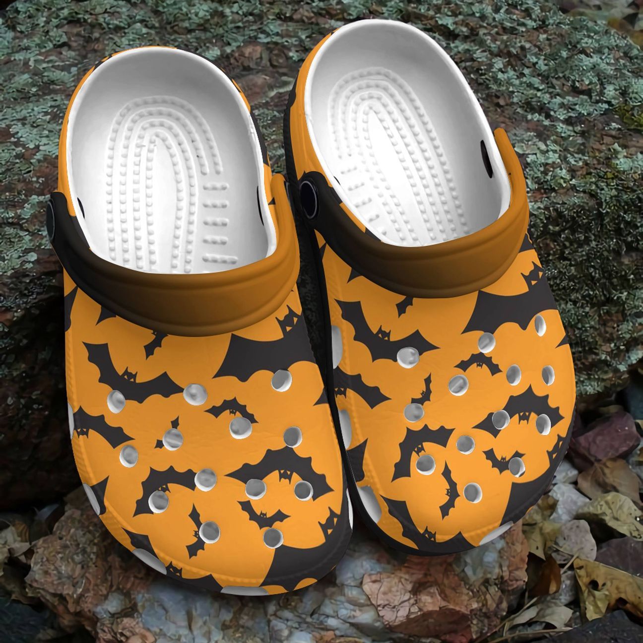 Halloween Personalized Clog Custom Crocs Comfortablefashion Style Comfortable For Women Men Kid Print 3D Bats Halloween Personalized Clog Custom Crocs Comfortablefashion Style Comfortable For Women Men Kid Print 3D Bats