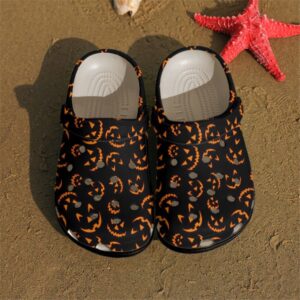 Halloween Personalized Clog Custom Crocs Comfortablefashion Style Comfortable For Women Men Kid Print 3D Horror Pumpkin
