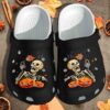 Halloween Skull Weed Pumpkin Tattoo Shoes Clog Crocs Clog Crocband Clog Birthday Gift For Man Woman