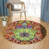 Hamsa Hand Round Carpet Floor Rug Living Room Bedroom Decor Round Area Rug Carpet
