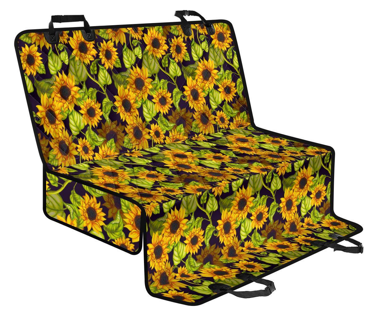 Hand Drawn Sunflower Pattern Print Pet Car Back Seat Cover - 025a19703b9d Hand Drawn Sunflower Pattern Print Pet Car Back Seat Cover - 025a19703b9d