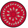 Hands That Teach Round Carpet Floor Rug Living Room Bedroom Decor Round Area Rug Carpet