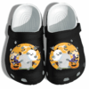 Happy Halloween With Ghost Shoes Clog Crocs Clog Crocband Clog Birthday Gift For Man Woman