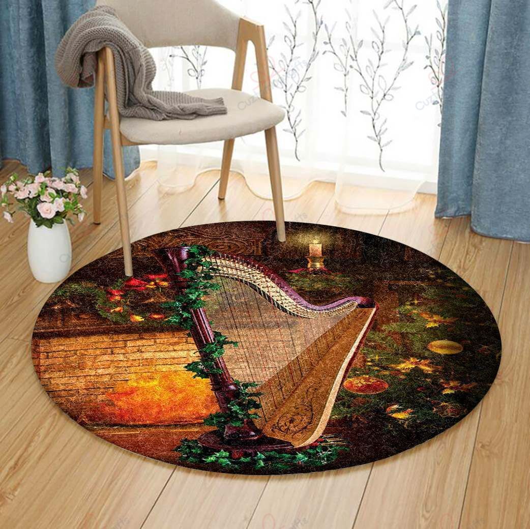 Harps Round Carpet Floor Rug Living Room Bedroom Decor Round Area Rug Carpet Harps Round Carpet Floor Rug Living Room Bedroom Decor Round Area Rug Carpet