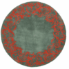 Hartford Hand Tufted Coral Round Carpet Floor Rug Living Room Bedroom Decor Round Area Rug Carpet