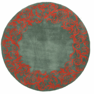 Hartford Hand Tufted Coral Round Carpet Floor Rug Living Room Bedroom Decor Round Area Rug Carpet
