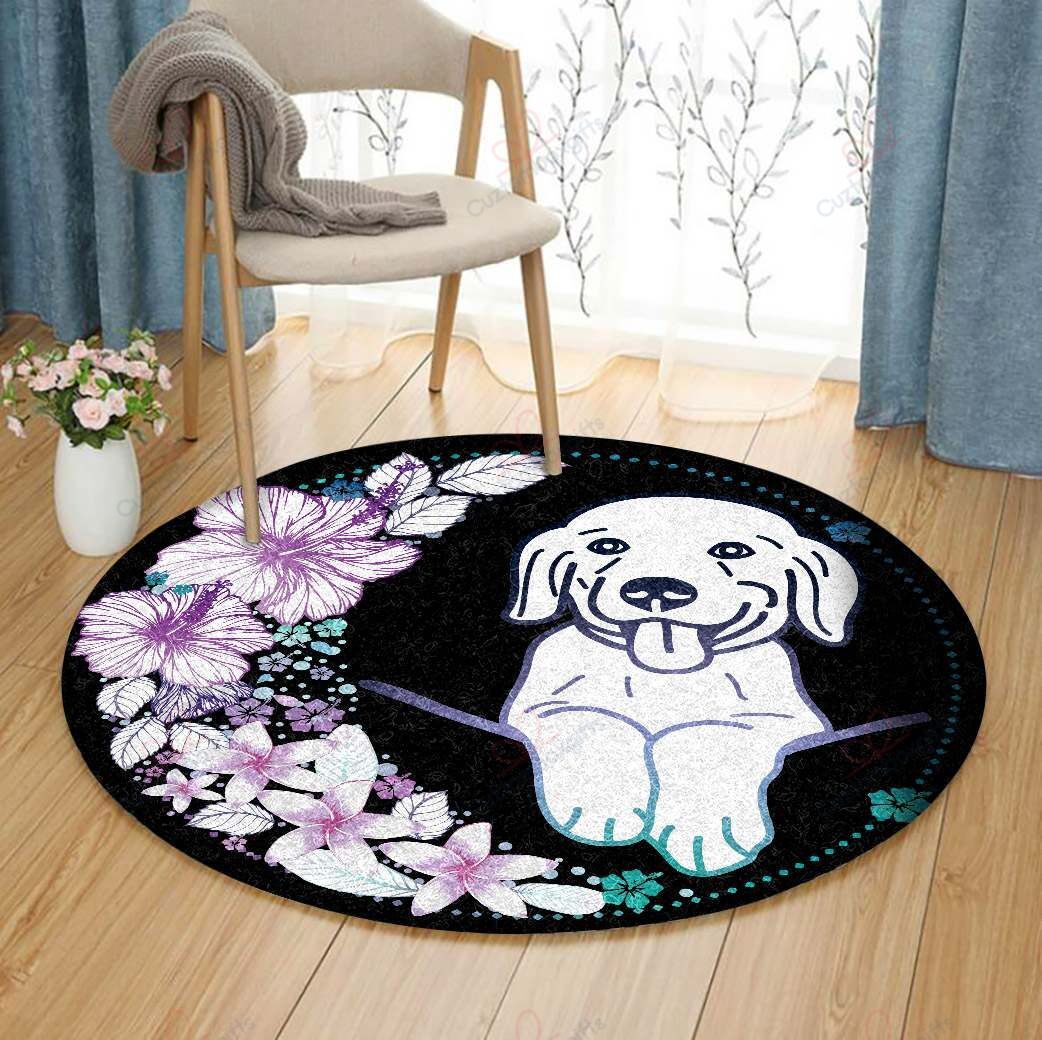 Hawaii Colorful Flower Golden Round Carpet Floor Rug Living Room Bedroom Decor Round Area Rug Carpet Hawaii Colorful Flower Golden Round Carpet Floor Rug Living Room Bedroom Decor Round Area Rug Carpet