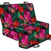 Hawaii Floral Flowers Pattern Print Pet Car Back Seat Cover - 83a61e6ab68d