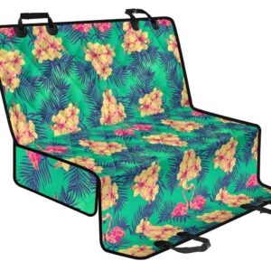 Hawaii Tropical Paradise Pattern Print Pet Car Back Seat Cover - accca28e8435