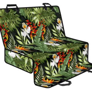 Hawaii Tropical Plants Pattern Print Pet Car Back Seat Cover - 570fb786555b