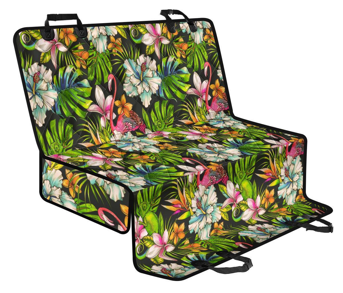 Hawaiian Aloha Tropical Pattern Print Pet Car Back Seat Cover - e2f93304f399 Hawaiian Aloha Tropical Pattern Print Pet Car Back Seat Cover - e2f93304f399