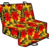 Hawaiian Hibiscus Flowers Pattern Print Pet Car Back Seat Cover - 212c07be9580