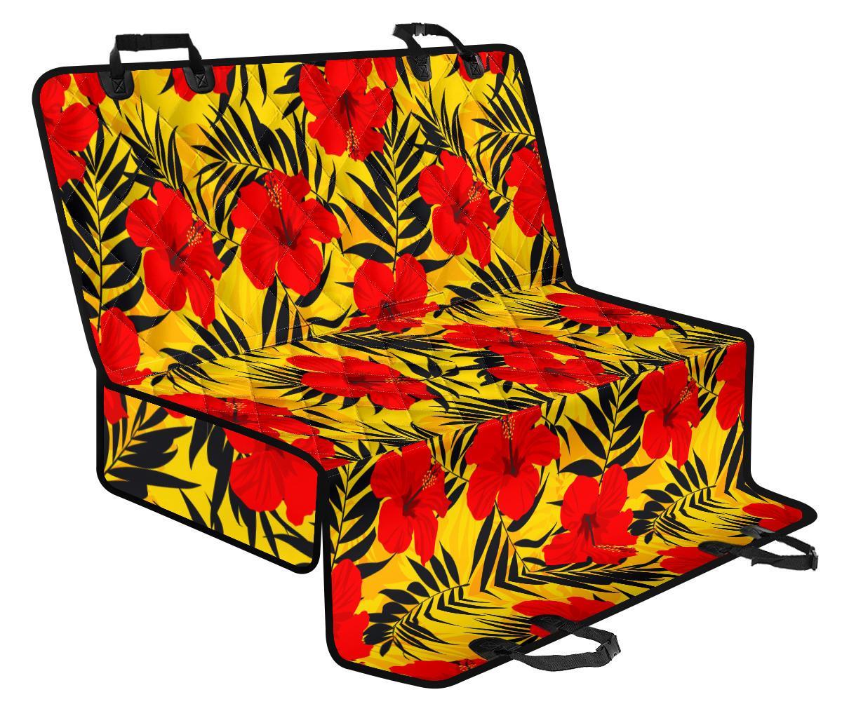 Hawaiian Hibiscus Flowers Pattern Print Pet Car Back Seat Cover - 212c07be9580 Hawaiian Hibiscus Flowers Pattern Print Pet Car Back Seat Cover - 212c07be9580