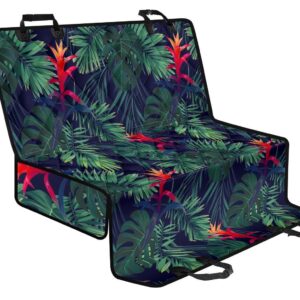 Hawaiian Palm Leaves Pattern Print Pet Car Back Seat Cover - 77026d890544