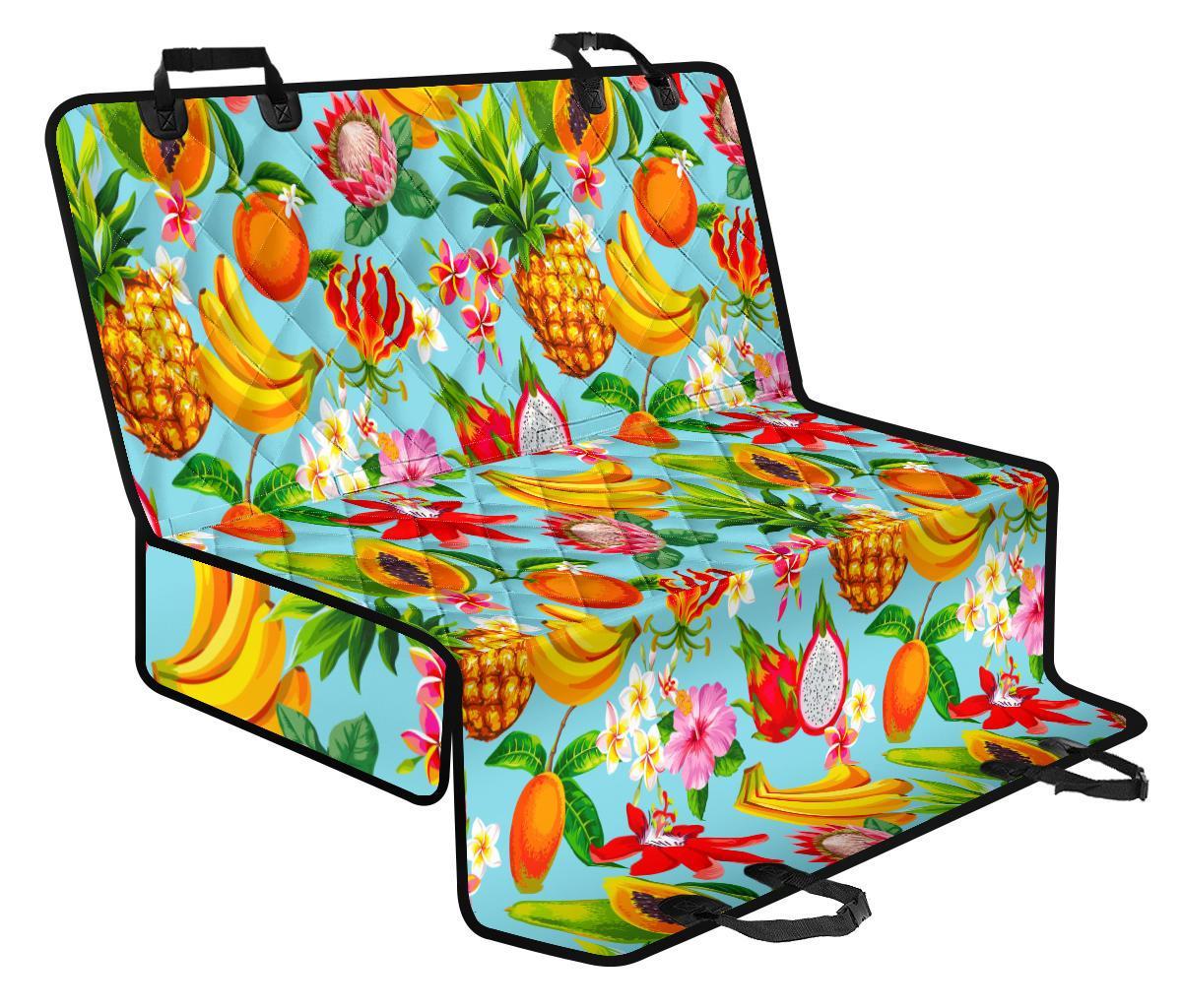 Hawaiian Tropical Fruits Pattern Print Pet Car Back Seat Cover - 800e07e8ad1b Hawaiian Tropical Fruits Pattern Print Pet Car Back Seat Cover - 800e07e8ad1b