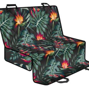 Hawaiian Tropical Plants Pattern Print Pet Car Back Seat Cover - 6a75ae7e5885
