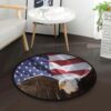 Hawk Round Carpet Floor Rug Living Room Bedroom Decor Round Area Rug Carpet