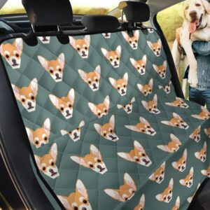 Head Chihuahua Dog Pattern Car Back Seat Cover Dog Car Seat Covers - ba05df79dcf4