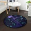 Head Of Peacock Round Carpet Floor Rug Living Room Bedroom Decor Round Area Rug Carpet
