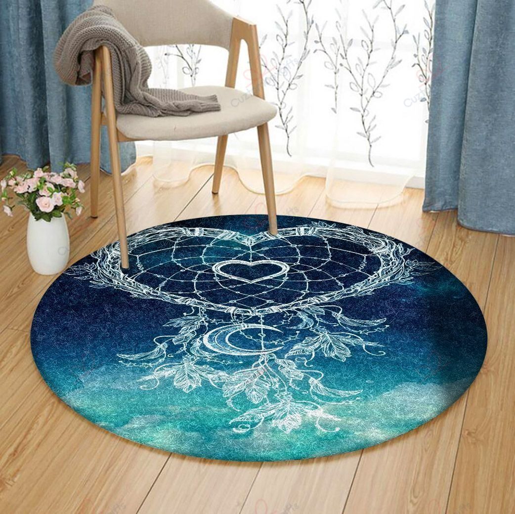 Heart Dream Catcher Round Carpet Floor Rug Living Room Bedroom Decor Round Area Rug Carpet Heart Dream Catcher Round Carpet Floor Rug Living Room Bedroom Decor Round Area Rug Carpet