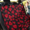 Heart Red Pattern Design Car Back Seat Cover Dog Car Seat Covers - 2a120fbb11ae