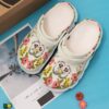 Hedgehog Floral Sku 1285 Crocs Clog Clog Shoes