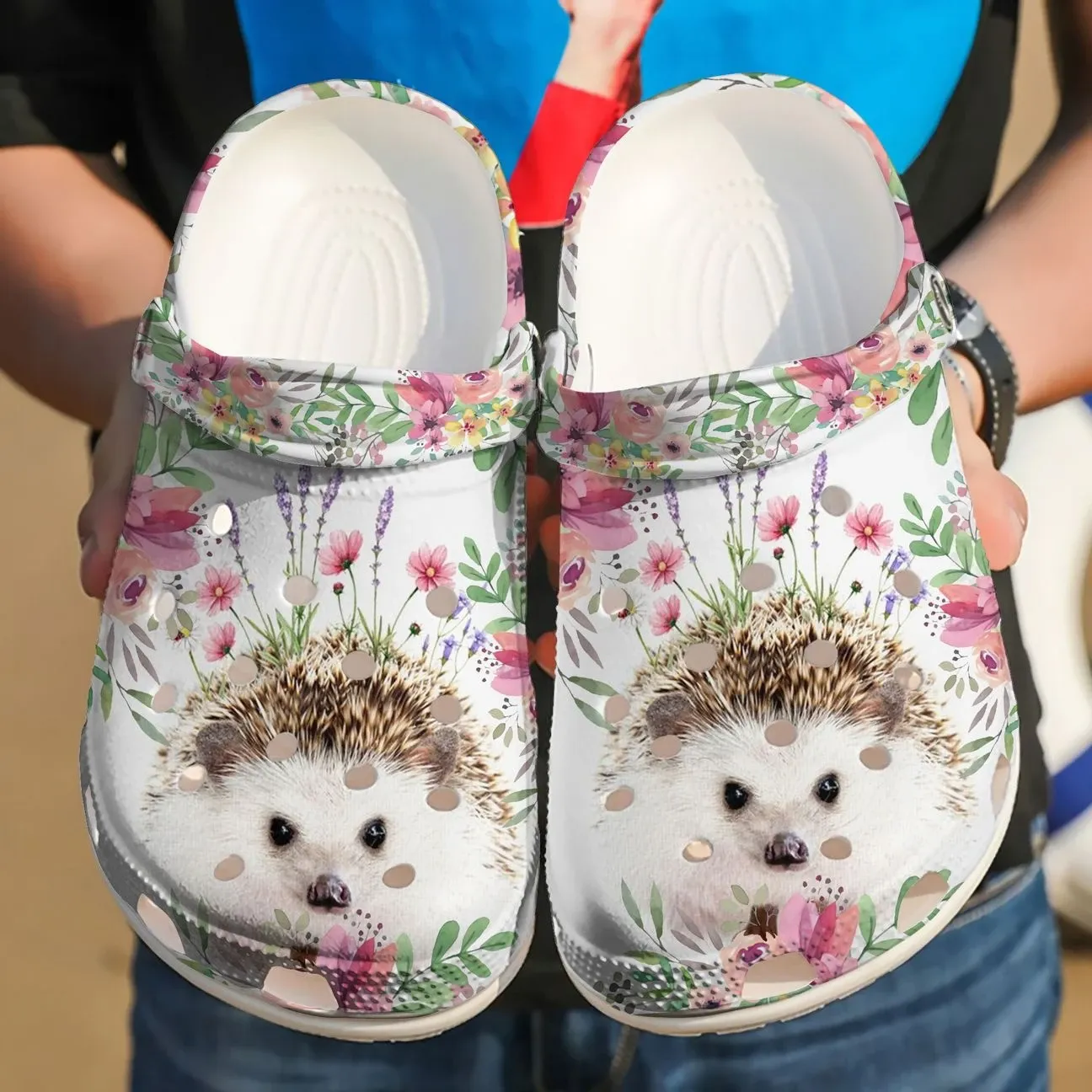 Hedgehog Personalized Clog Custom Crocs Comfortablefashion Style Comfortable For Women Men Kid Print 3D Baby Hedgehog Hedgehog Personalized Clog Custom Crocs Comfortablefashion Style Comfortable For Women Men Kid Print 3D Baby Hedgehog