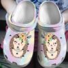 Hedgehog Personalized Clog Custom Crocs Comfortablefashion Style Comfortable For Women Men Kid Print 3D Cute Hedgehog