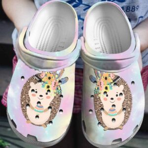 Hedgehog Personalized Clog Custom Crocs Comfortablefashion Style Comfortable For Women Men Kid Print 3D Cute Hedgehog