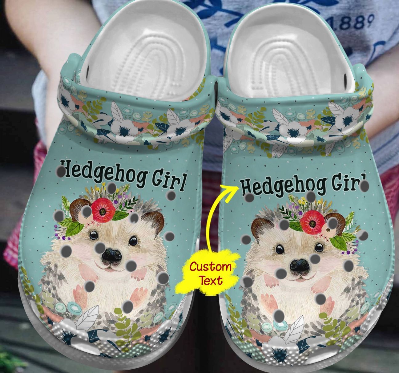 Hedgehog Personalized Clog Custom Crocs Comfortablefashion Style Comfortable For Women Men Kid Print 3D Hedgehog Girl Hedgehog Personalized Clog Custom Crocs Comfortablefashion Style Comfortable For Women Men Kid Print 3D Hedgehog Girl