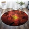Hell Round Carpet Floor Rug Living Room Bedroom Decor Round Area Rug Carpet