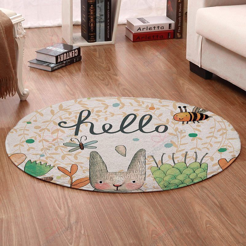 Hello Round Carpet Floor Rug Living Room Bedroom Decor Round Area Rug Carpet Hello Round Carpet Floor Rug Living Room Bedroom Decor Round Area Rug Carpet