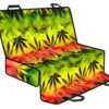 Hemp Leaf Reggae Pattern Print Pet Car Back Seat Cover - 59e7196ac894