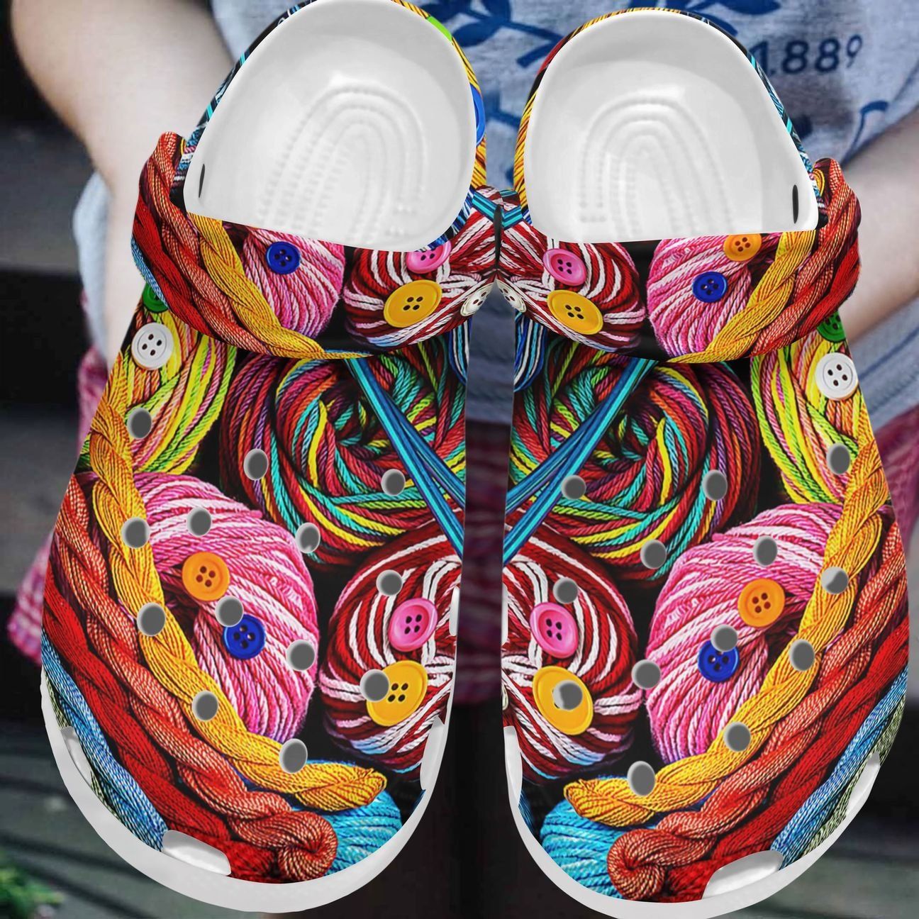Het Personalized Clog Custom Crocs Comfortablefashion Style Comfortable For Women Men Kid Print 3D Colorful Yarn Het Personalized Clog Custom Crocs Comfortablefashion Style Comfortable For Women Men Kid Print 3D Colorful Yarn