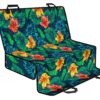 Hibiscus Monstera Hawaii Pattern Print Pet Car Back Seat Cover - 3095f16f3d5d