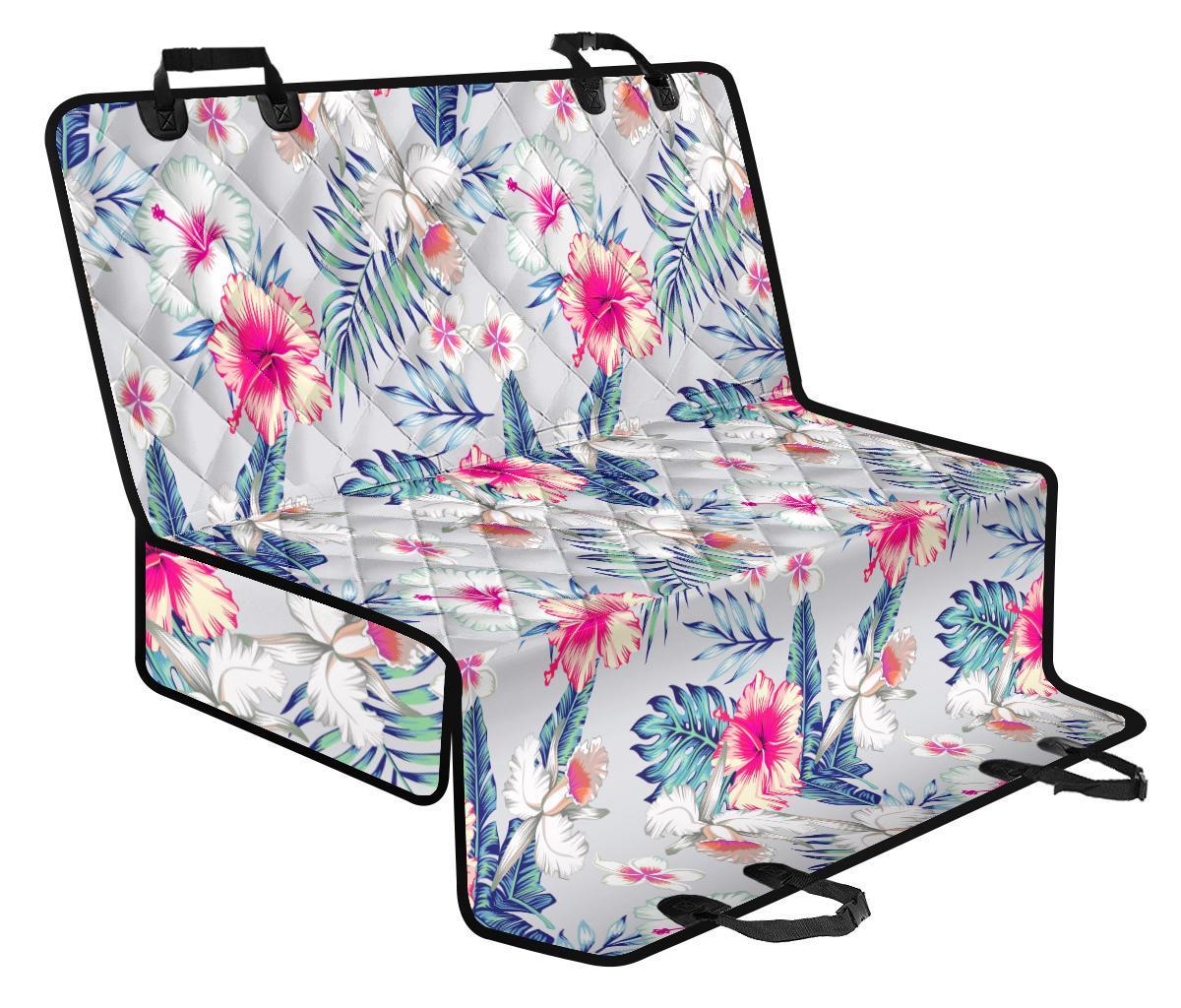Hibiscus Orchids Hawaii Pattern Print Pet Car Back Seat Cover - bff4d240c90b Hibiscus Orchids Hawaii Pattern Print Pet Car Back Seat Cover - bff4d240c90b