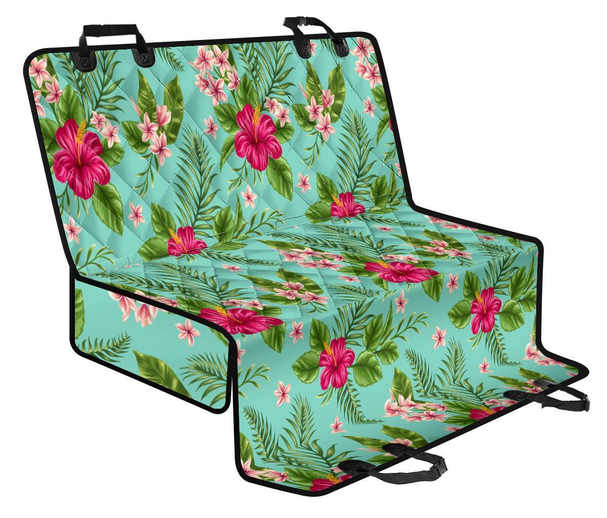 Hibiscus Plumeria Flowers Pattern Print Pet Car Back Seat Cover - f154c52fe016 Hibiscus Plumeria Flowers Pattern Print Pet Car Back Seat Cover - f154c52fe016