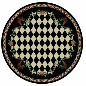 High Country Rooster Round Carpet Floor Rug Living Room Bedroom Decor Round Area Rug Carpet
