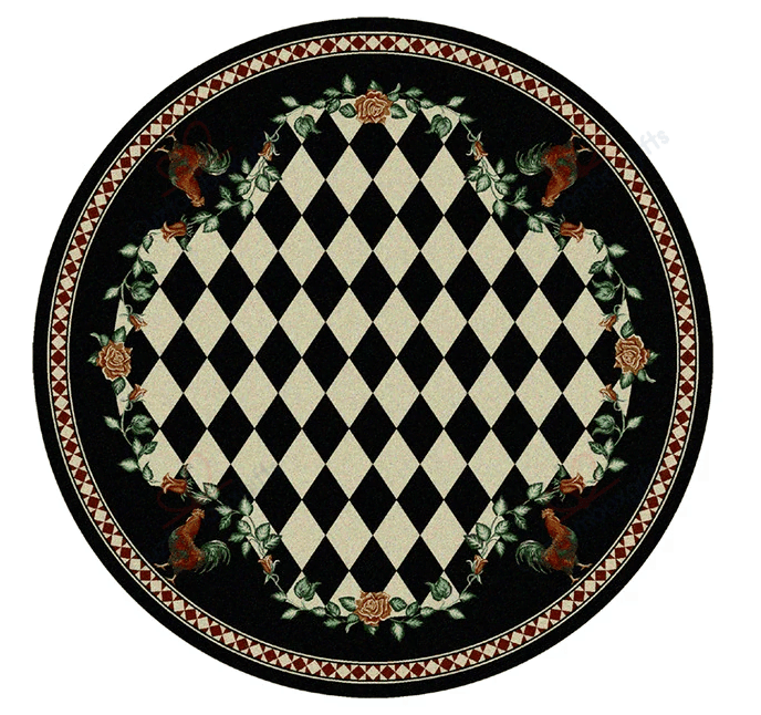 High Country Rooster Round Carpet Floor Rug Living Room Bedroom Decor Round Area Rug Carpet High Country Rooster Round Carpet Floor Rug Living Room Bedroom Decor Round Area Rug Carpet