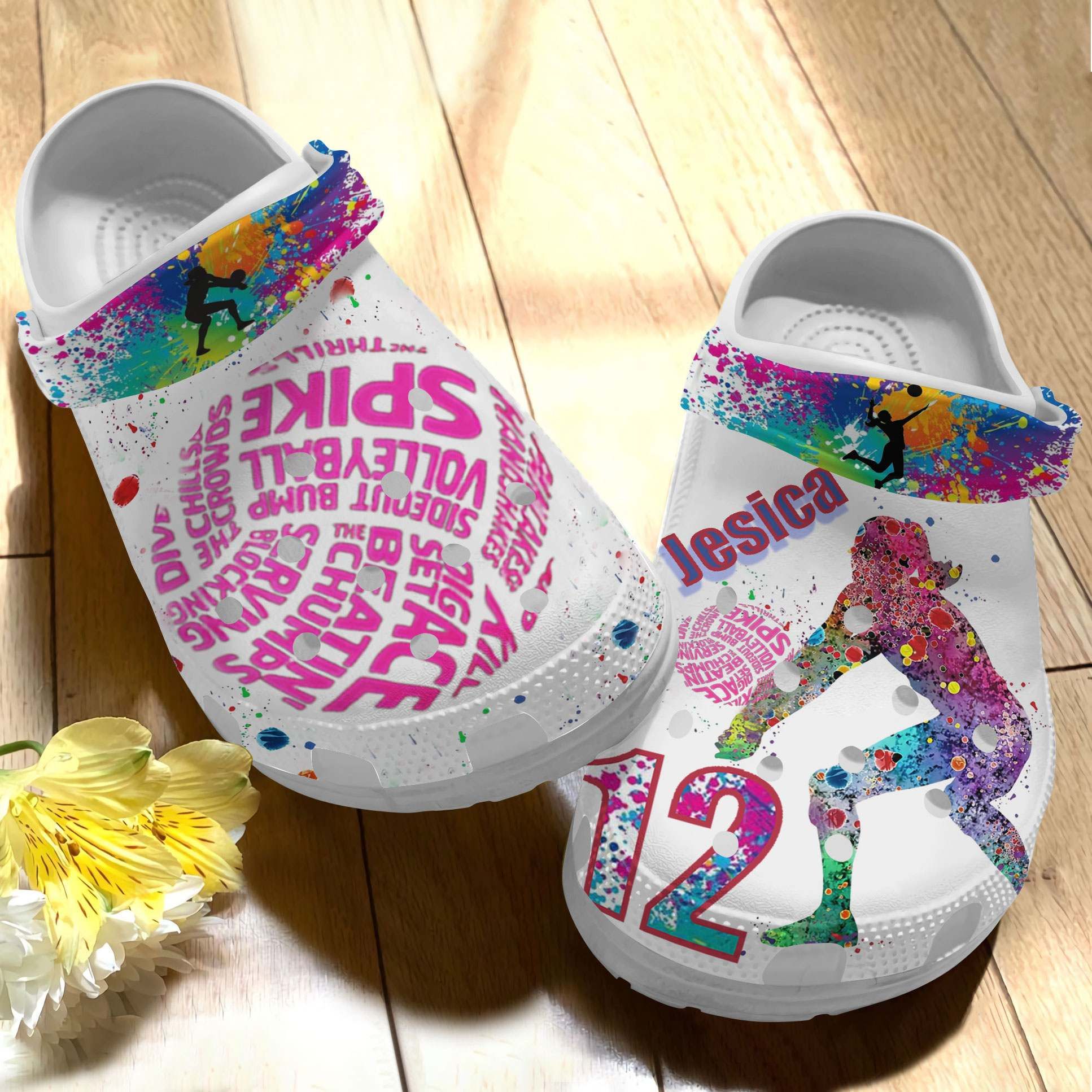 Highlights Volleyball Shoes Clog – Sport Volleyball Personalized Crocs Clog Crocbland Clog Birthday Gift For Woman Highlights Volleyball Shoes Clog – Sport Volleyball Personalized Crocs Clog Crocbland Clog Birthday Gift For Woman