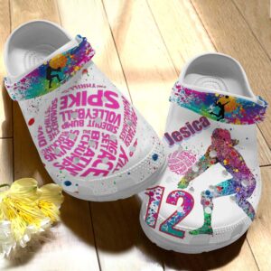 Highlights Volleyball Shoes Clog – Sport Volleyball Personalized  Crocs Clog Crocbland Clog Birthday Gift For Woman