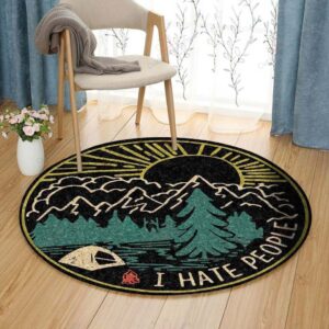 Hikking Round Carpet Floor Rug Living Room Bedroom Decor Round Area Rug Carpet