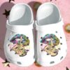 Hippe Rainbow Lip Peace Shoes Crocs Clog – Hippie Girl Whisper Words Croc Shoes Gifts Women Girls